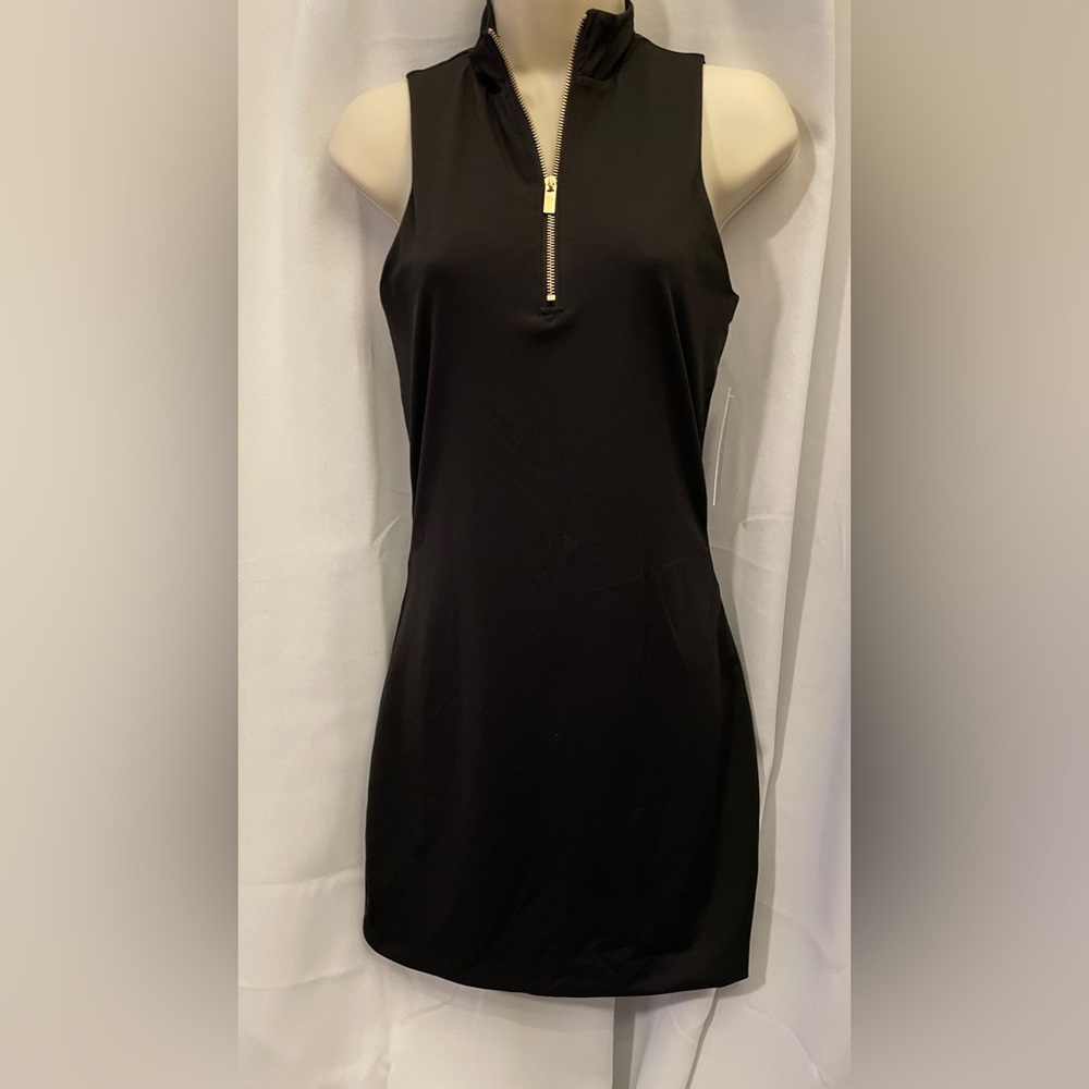 NWT Little Black Dress LBD with Gold Zipper - Medium